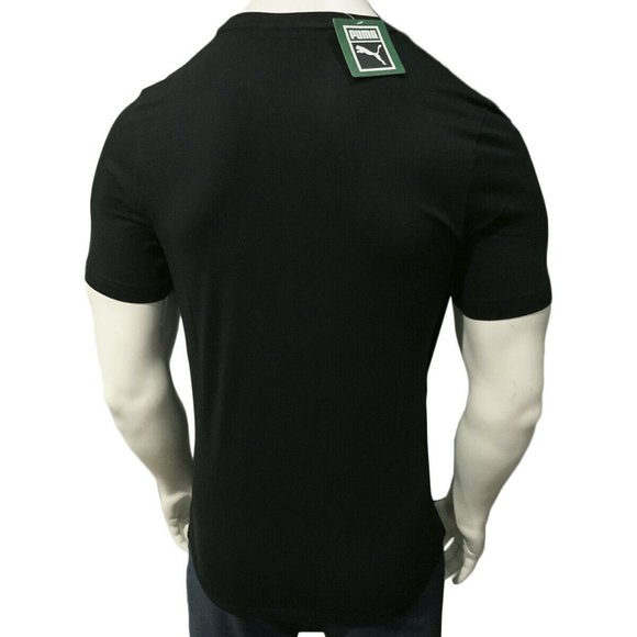 NWT PUMA MEN'S BLACK CREW NECK SHORT SLEEVE T-SHIRT SIZE S - Picture 4 of 5